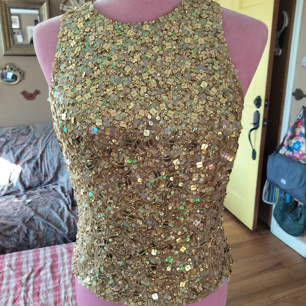 Gold embellished women's blouse